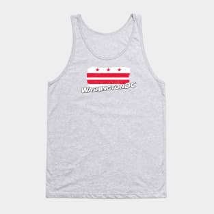 Washington DC flag Tank Top